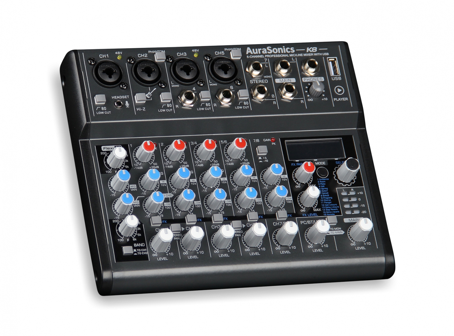 AuraSonics K8 компактный микшерный пульт в Россоши