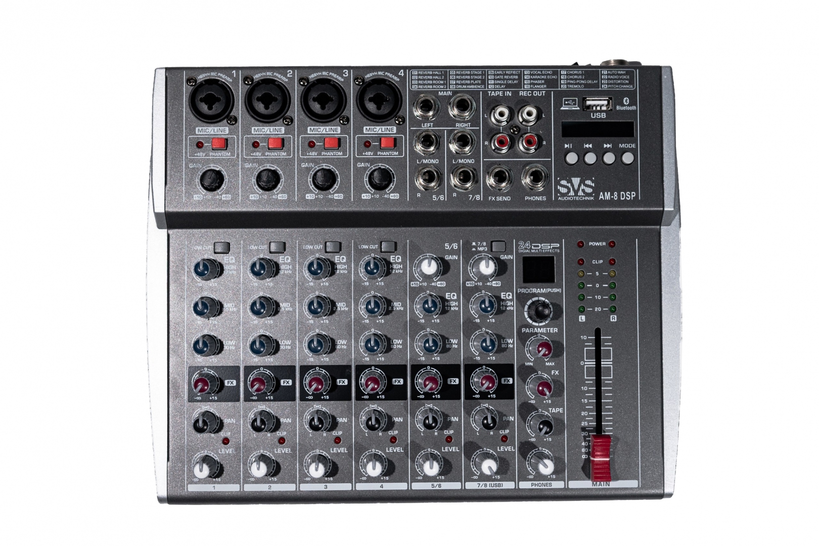 SVS Audiotechnik mixers AM-8 DSP Микшерный пульт аналоговый, 8-канальный в Россоши